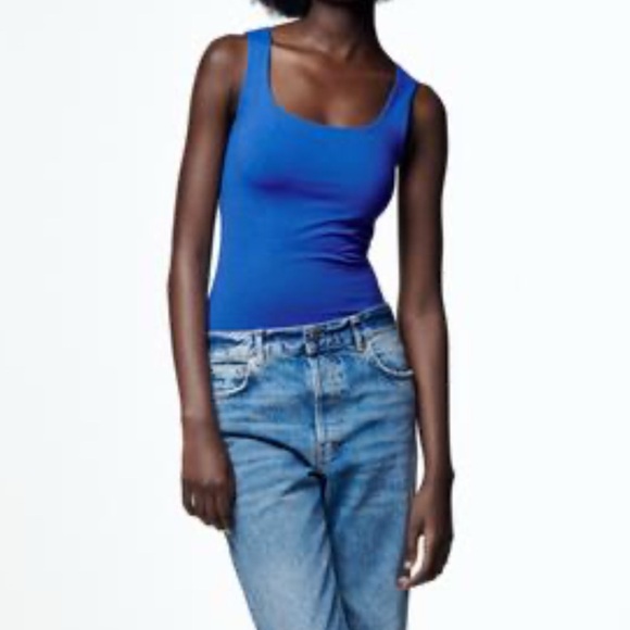 Zara Fitted Tank Top - Picture 1 of 3